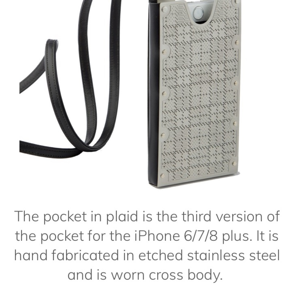 WENDY STEVENS iPHONE STAINLESS STEEL POCKET